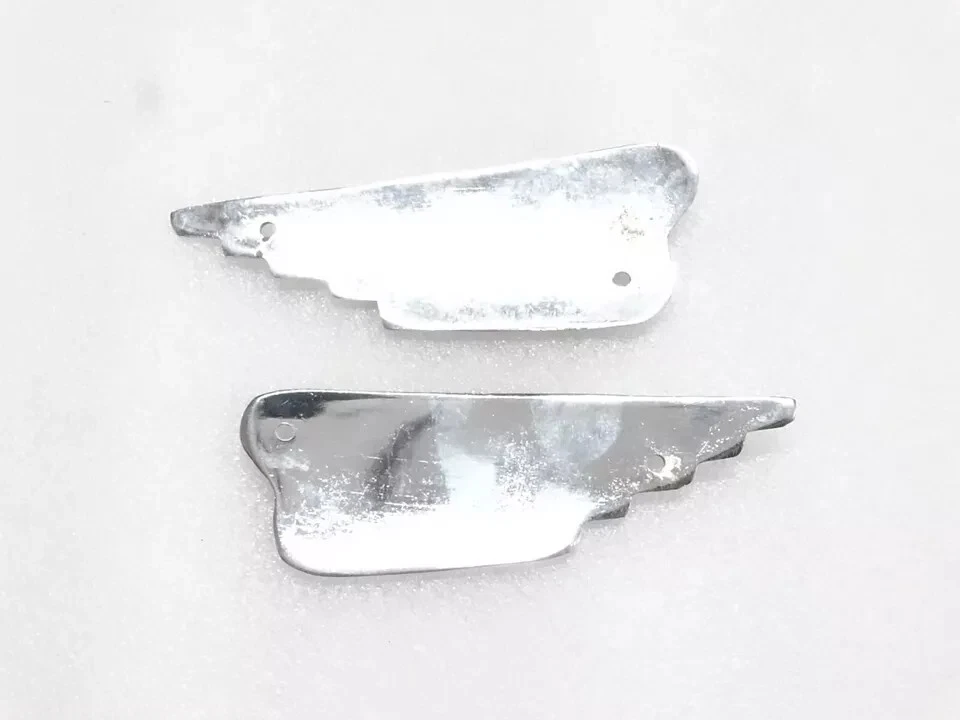 Par de emblemas de tanque de combustible de gasolina Ducati Elite 200cc 1959-1965 cromado | apto para Foto 3 de 4