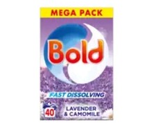 Bold 2in1 Washing Powder Lavender And Camomile 40 Washes Fast Dissolving 