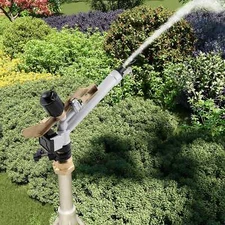 1.5" Irrigation Spray Gun Sprinkler Gun Large 360° Adjustable Impact Area Water