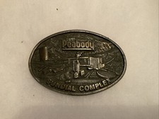Fox Advertising Spec. Co. - Peabody Sundial Complex - Safety Award Buckle 1986