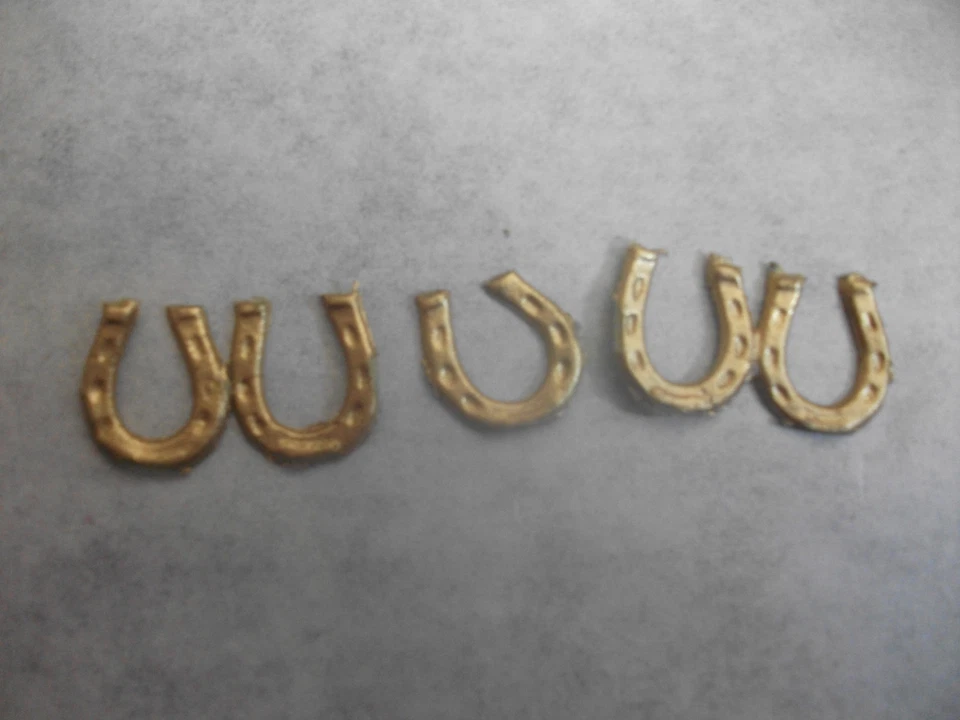 MOOSMÜLLER Wachsornament, Wachskunst, Hufeisen, gold, klein, Kerze selbst gestalten