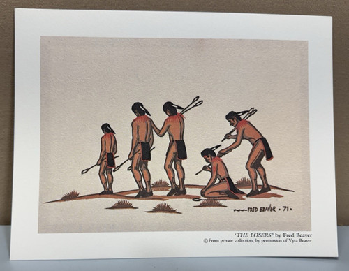 Fred Beaver "The Losers" Art Print - Muscogee Creek Seminole - Vyta Estate