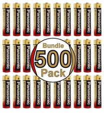 500x Panasonic Industrial AAA Batteries Alkaline Bulk Wholesale Lot Exp. 2027