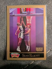 SkyBox 1990-91 Sean Elliott #256 San Antonio Spurs NBA Basketball Card Base Set