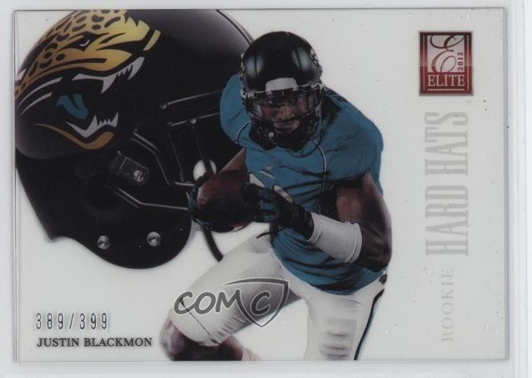 Justin Blackmon Panini Elite Hard Hats Signatures #4 Base
