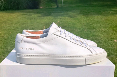 Common Projects Achilles Low White 42EU 9/9.5US 1528 w/ COA EUC $450