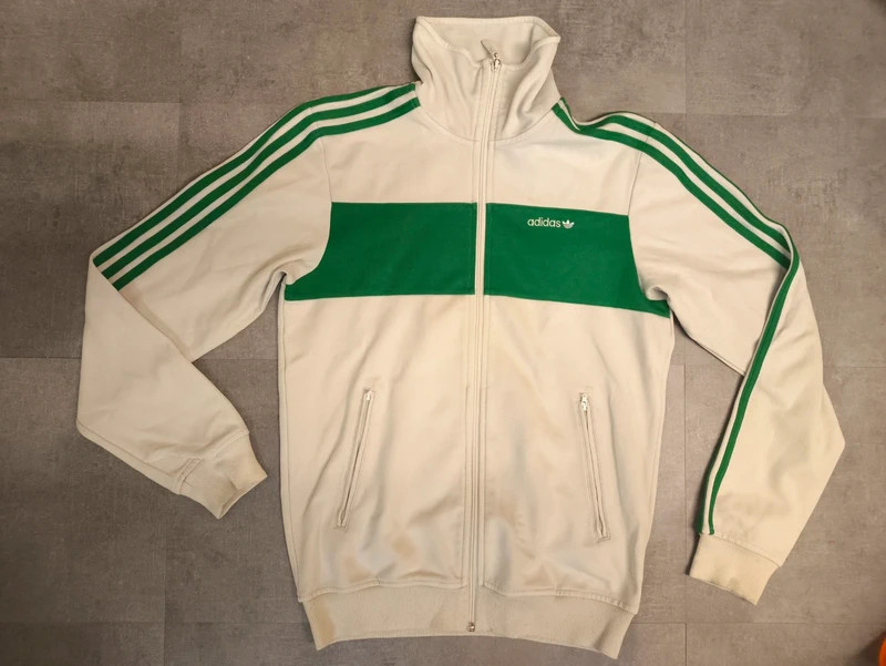 Adidas Originals Track Jacket Beckenbauer SPO (Model X33437, Size S, White)
