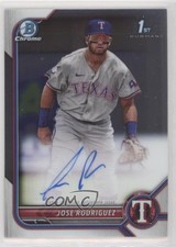 2022 Bowman Chrome Prospect Auto Jose Rodriguez #CPA-JRZ Auto 0cv