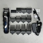 WAHL Lithium Ion Total Beard Trimmer Rechargeable Cordless Black Silver 09888