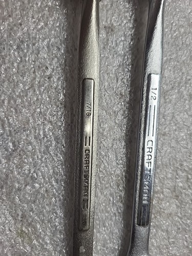 Craftsman USA 2pc. Flex Head Swivel Socket Wrench Set SAE 1/2" & 7/16" - Foto 3 di 9