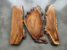 Live Edge Wild Olive Wood Slab for DIY and Epoxy River Table, Ready to be Resin