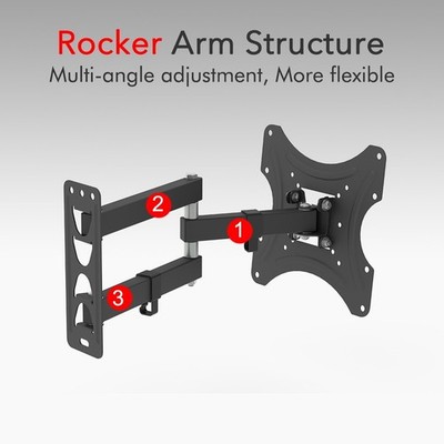 26-50''Adjustable Wall Mount Bracket Rotatable TV Stand TMX200 with Spirit Level