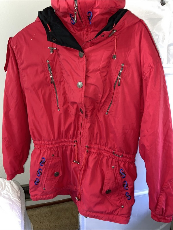 Ski/Snowboard jacket women medium red Retro Size M