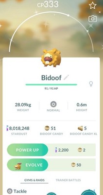  POKEMON GO - Shiny Bidoof *Registered/Ultra Friends* 