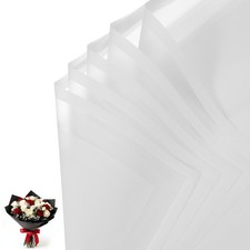 F&uuml;r Floristen: 20 Blatt Blumen Geschenkpapier Wei&szlig; floral