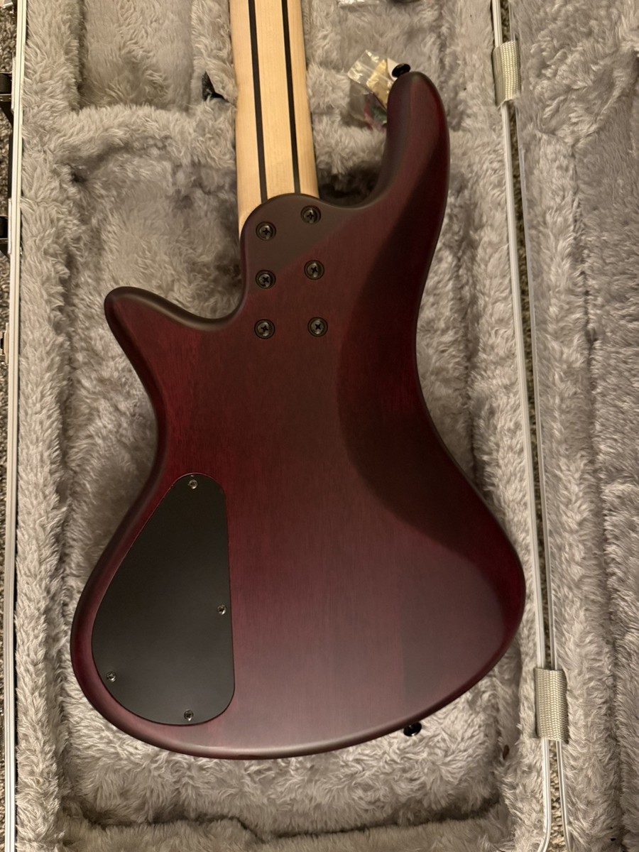 Schecter Stiletto Custom 5, 5 String Bass, Cherry Red (Hardly Used
