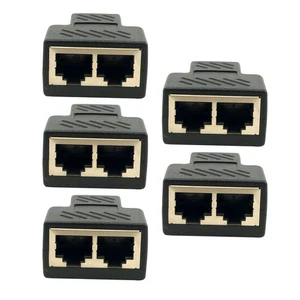 5 Pcs Ethernet connecteur de câble extendeur multi-port Splitter Gigabit