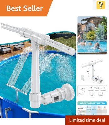 #ad #ad High Pressure Pool Fountain with Adjustable Waterfall Perfect for Relaxation $47.99