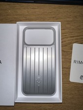 RIMOWA iPhone 17 Pro Silver Aluminum Cover Phone Case