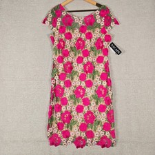 XSCAPE Womens Pink Floral Embroidered Lace Sheath Dress 2617XA Fuchsia Nude 12