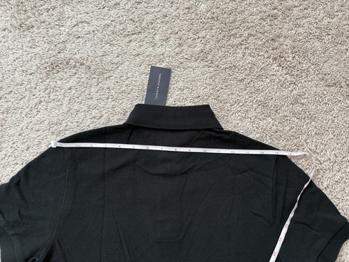 Neu mit Etikett Tommy Hilfiger SS Custom Fit Mesh Poloshirt für Herren schwarz Größe XS - Bild 6 von 8