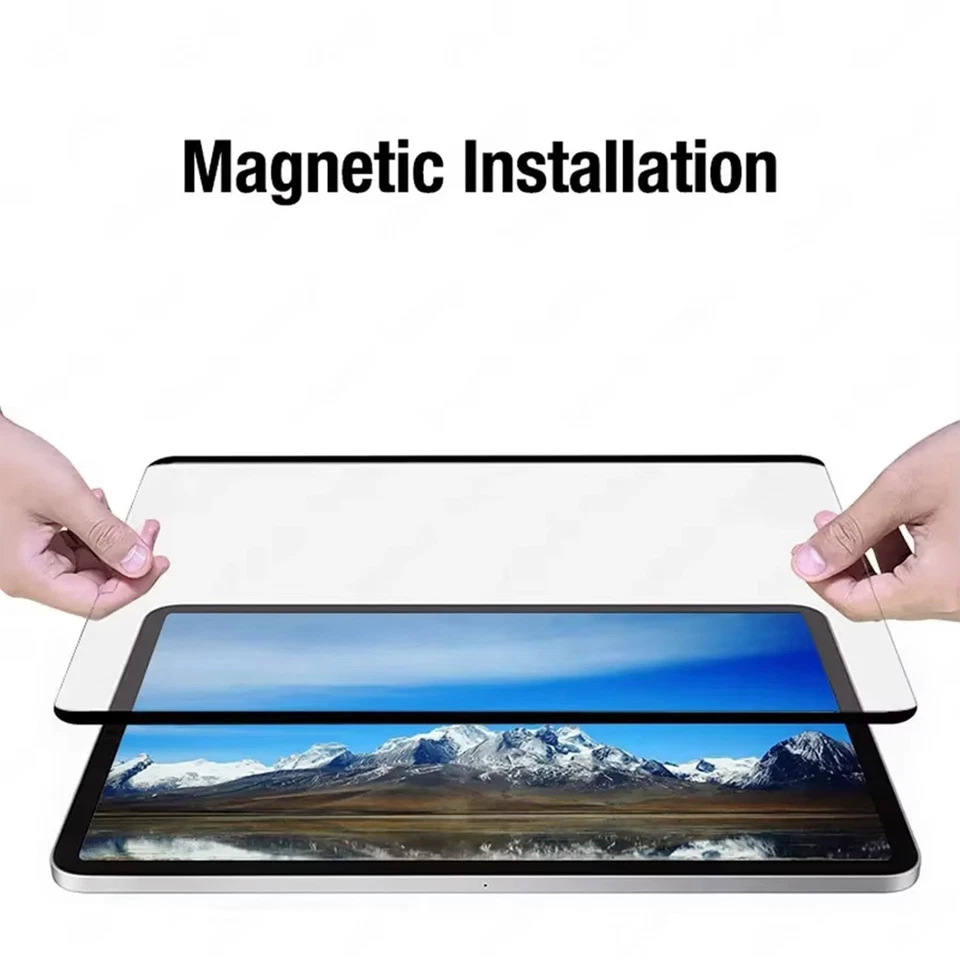 Magnet Papier Schutzfolie für iPad Pro Air 13" 11" 2025 2024 Displayschutz Matt - Bild 2 von 4
