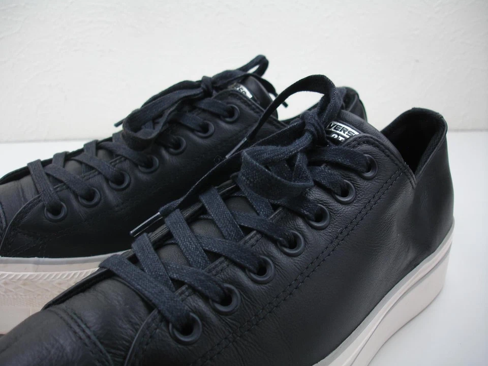 女士 11 M 匡威 Chuck Taylor All Star Lift 黑色 559016C 皮革低帮鞋 — 第 4/4 张图片