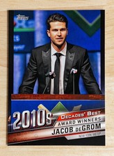 Jacob DeGrom 2020 Topps Decade's Best #DB-95 Black Parallel /299