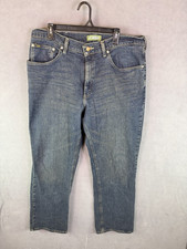 Lee Premium Select Relaxed Fit Straight Leg Men's Jeans 38x32 Dark Wash Y2k