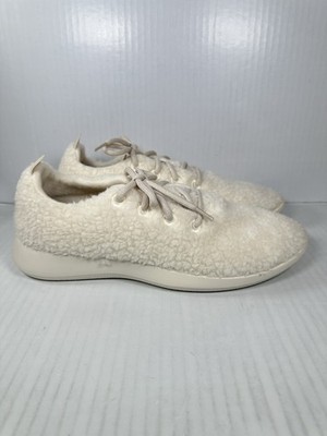Size 11 Allbirds Wool Runner Fluffs Men Sneakers Shoes White 