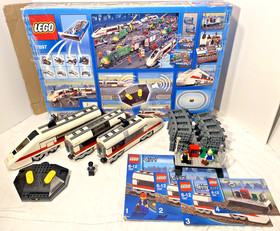 LEGO 7897 City WHITE Passenger Train Remote Control RC Set WORKS 2006 - Nice!