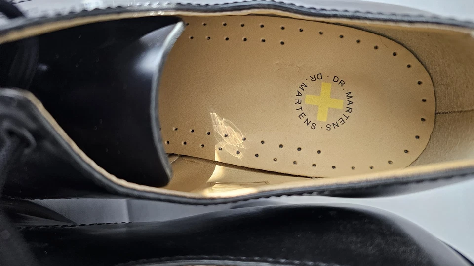 Dr. Doc Martens Danielle Heeled Booties Oxfords Women US 8 Black DIVA Collection - Image 3 of 4