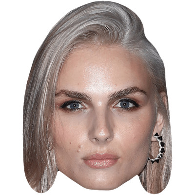 Andreja Pejic (Make Up) Celebrity Mask, Flat Card Face, Fancy Dress Mask