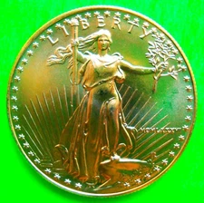 1986 GOLD EAGLE $50 1-OZ COIN Ungraded BRILLIANT UNCIRCULATED 1st Gold Eagle BU