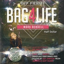 Bag 4 Life by Mark Bendell USA Half Dollar Magic Mentalism Tricks