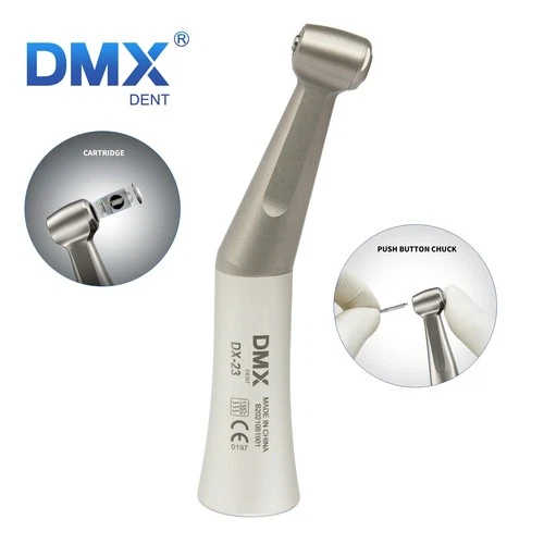 Dental Slow Low Speed Push Contra Angle Handpiece Fit Friction Grip 2.35mm Burs