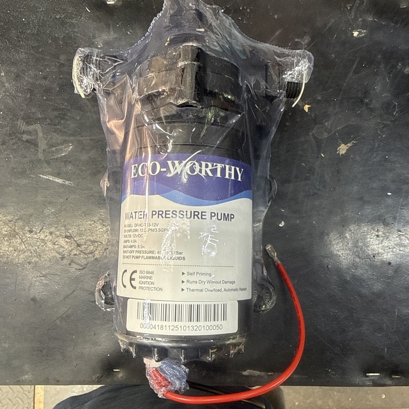 ECO-WORTHY Model: T33-12V Water Pressure Pump 12V 45PSI