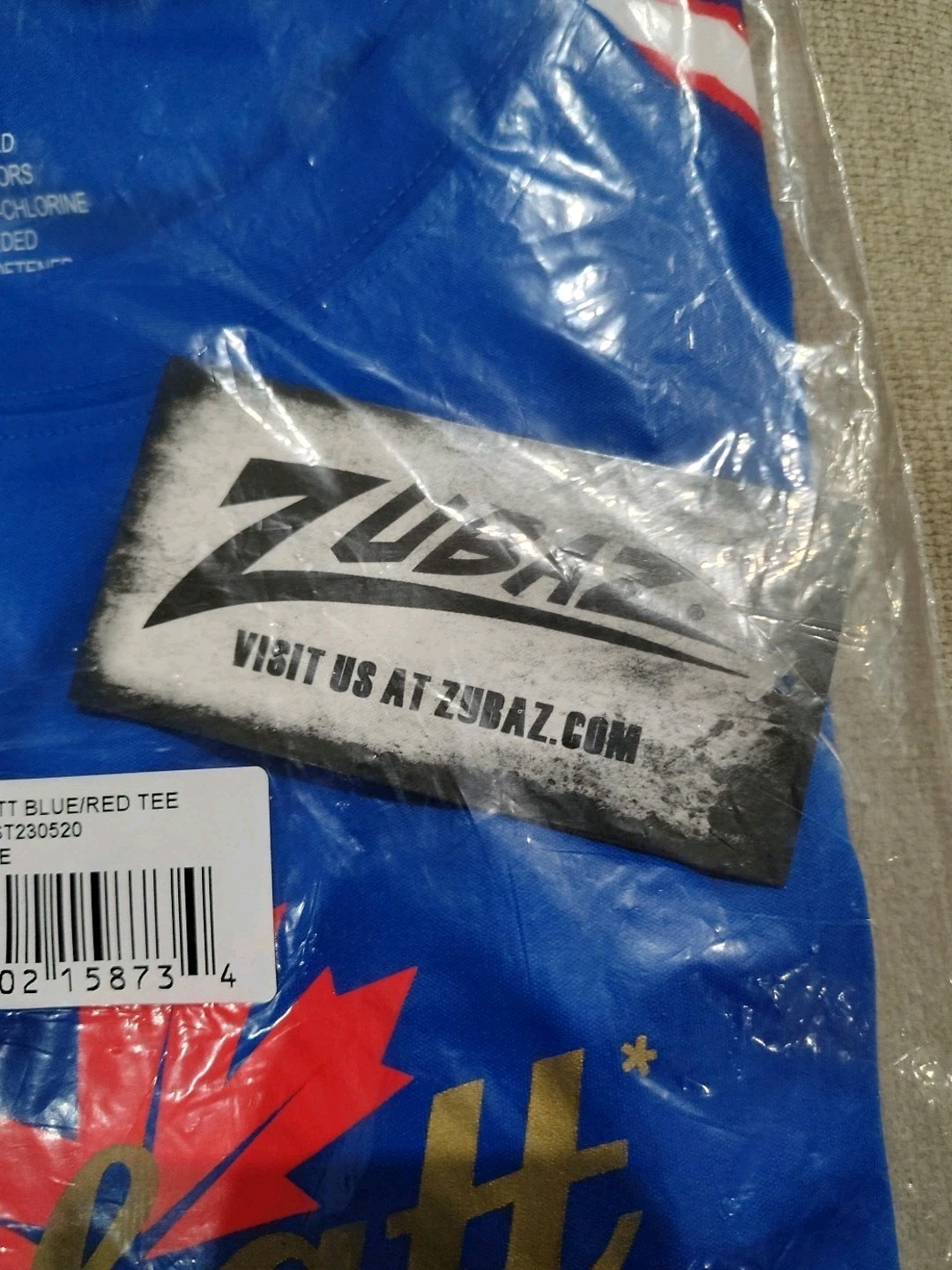 Labatt Blue Canadian Pilsner Zubaz  T-Shirt Buffalo Bills Men's XL 