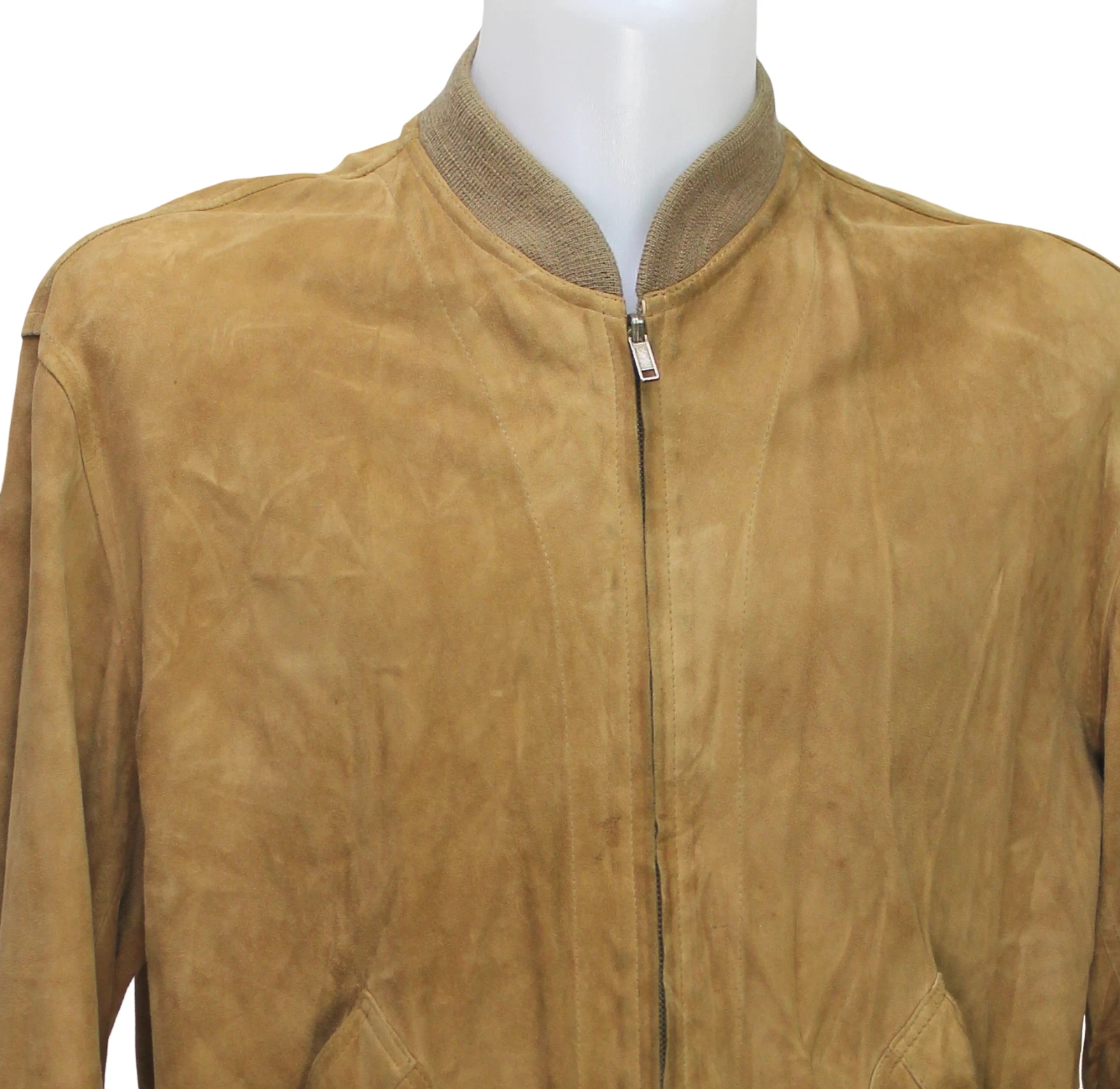 Bally of Switzerland Soft Leather Reversible Bomber Jacket Camel Italy Size 40 - product detail image 4