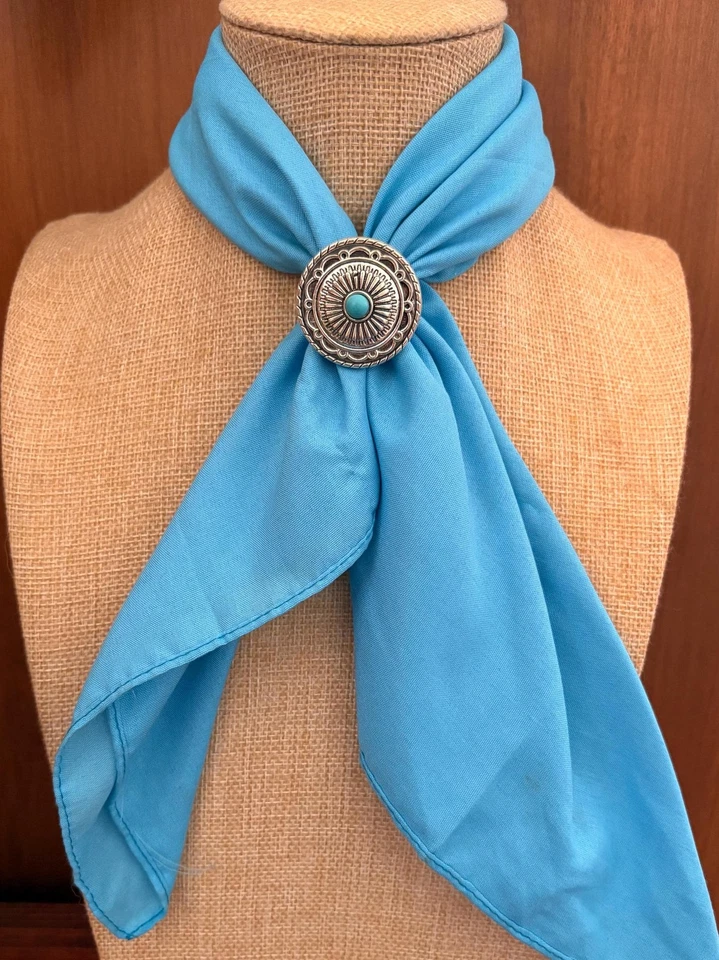 Tobogán de Trapo Salvaje Sol Tibetano Plata u Oro Azteca con Cuentas Turquesa Foto 3 de 4