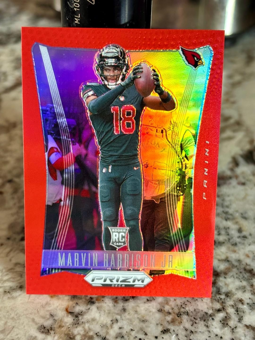 2024 Panini Prizm Deca Marvin Harrison Jr. RED RC /199 Arizona Cardinals