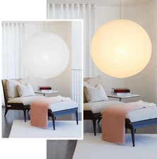 White round Paper Lantern Lampshade 24"X24 Large Paper Lanterns Pendant Light