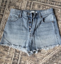Pacsun High Rise Festival Jean Shorts Womens Denim Blue Size 26