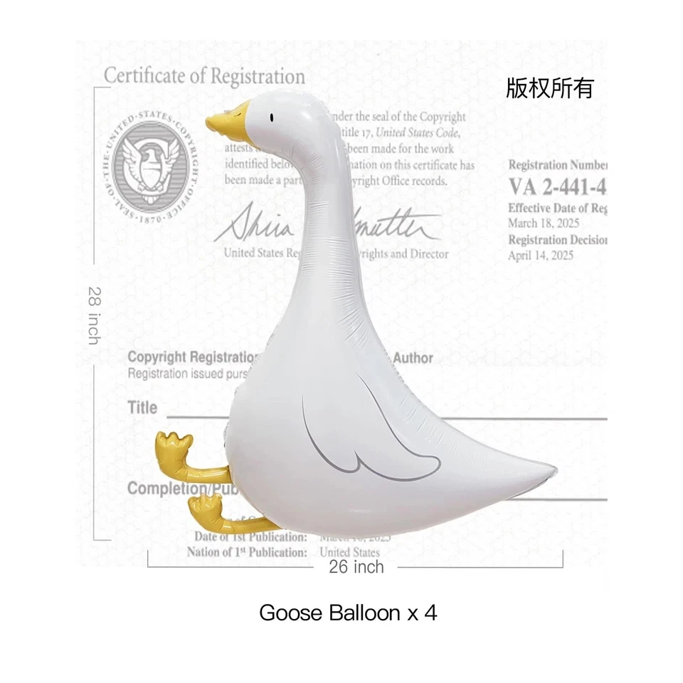 32 Inch Goose Balloons Funny Silly Goose Party Décor for Baby Shower One Sill... - Image 2 of 4