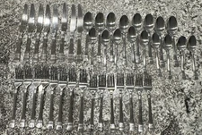 Pfaltzgraff Stainless Flatware Kensington Sapphire Bay Lot Of 40 Pieces￼