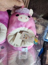 NWT Original Squishmallows Kids Unicorn Plush Slippers Size 13/1