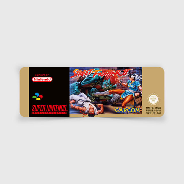 Étiquette SNES / Label : Street Fighter II