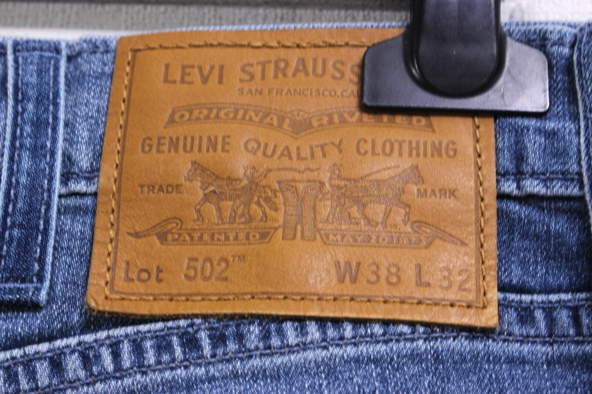 LEVI STRAUSS & CO LOT 502 PREMIUM BIG E Men's Jeans Size W38 LEVI STRAUSS & CO LOT 502 PREMIUM BIG E Men's Jeans Size W38