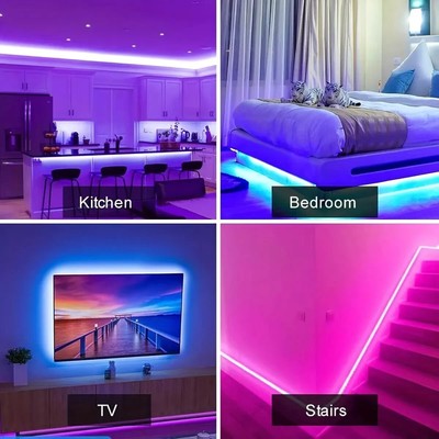 Led for TV RGB LED Strip Lights Tape Flexible Ribbon for TV Backlight Room Gamin