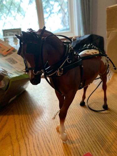 Hand made model horse driving harness 1:24 scale for toy model horses - Picture 3 of 5